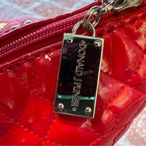 Donald J Pliner red & brown hobo bag - Picture 10 of 16